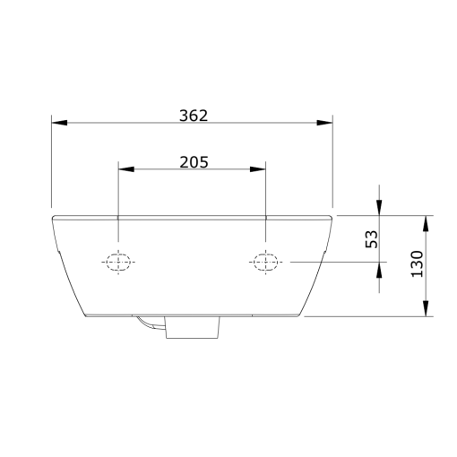 Lavabo De 36 Blanco LOOK - UNISAN
