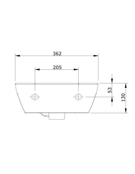 Lavabo De 36 Blanco LOOK - UNISAN