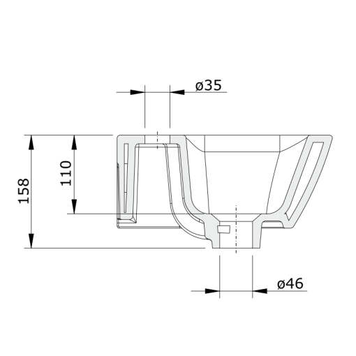 Lavabo De 36 Blanco LOOK - UNISAN