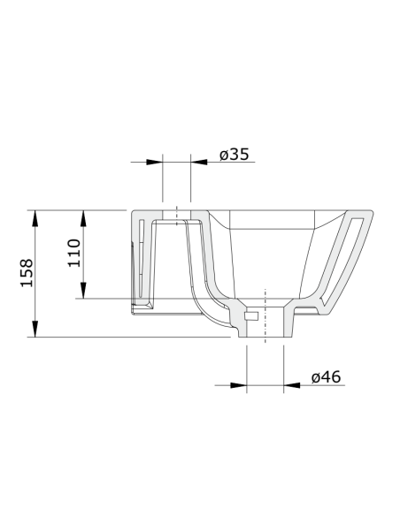 Lavabo De 36 Blanco LOOK - UNISAN