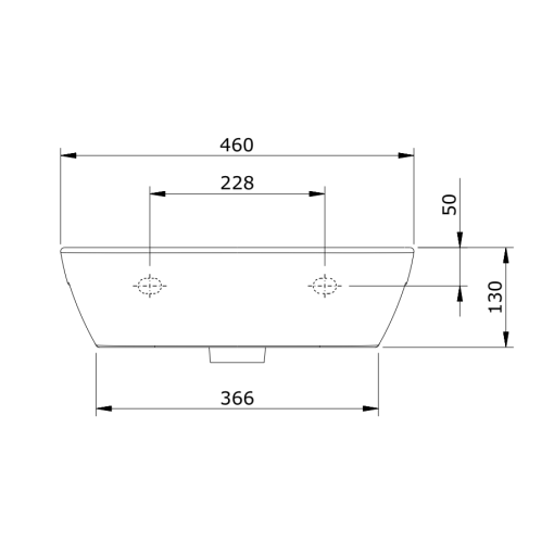 Lavabo De 46 Blanco LOOK - UNISAN