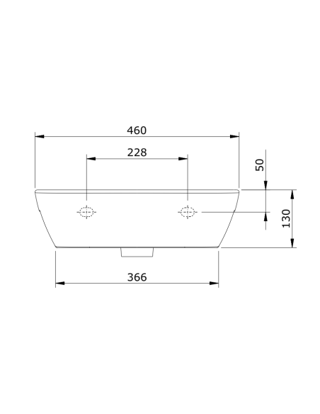 Lavabo De 46 Blanco LOOK - UNISAN