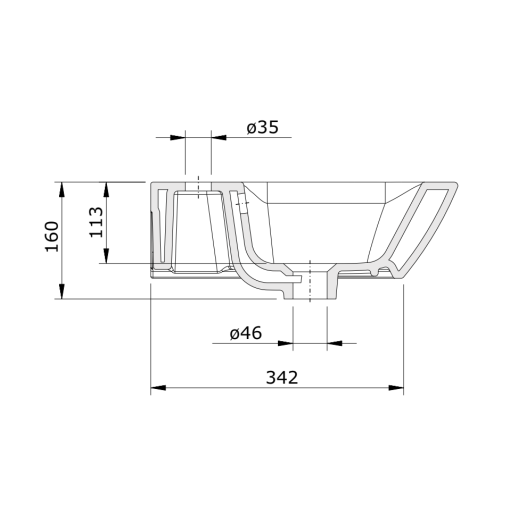 Lavabo De 46 Blanco LOOK - UNISAN