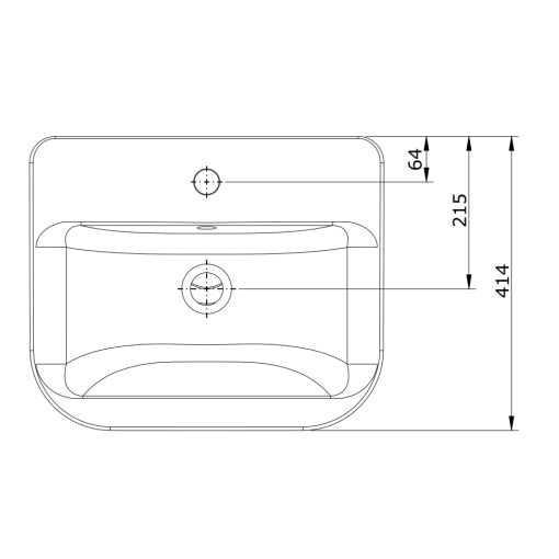 Lavabo De 50 Blanco LOOK - UNISAN