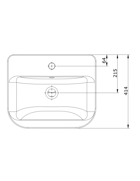 Lavabo De 50 Blanco LOOK - UNISAN