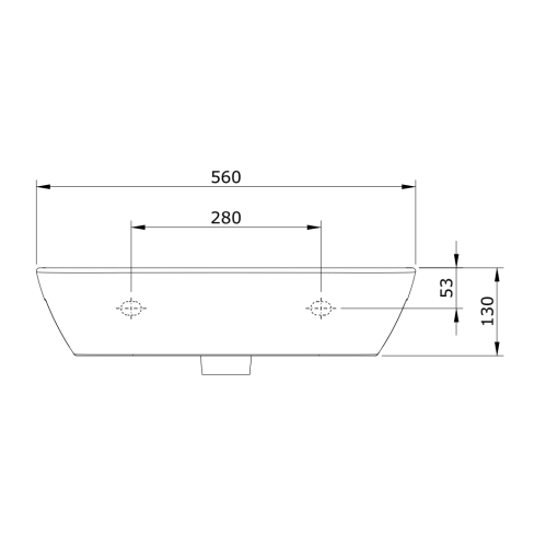 Lavabo 56 LOOK - UNISAN