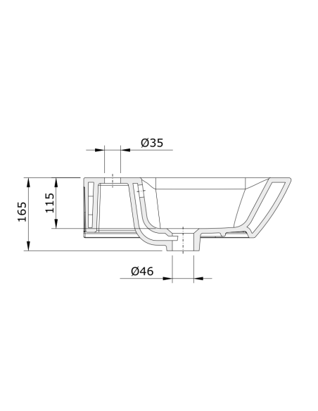 Lavabo 56 LOOK - UNISAN