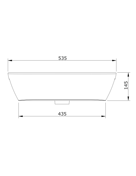 Lavabo 54 Semienc. LOOK - UNISAN