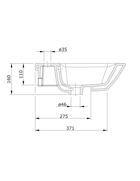 Lavabo Semiempotrar LOOK - UNISAN