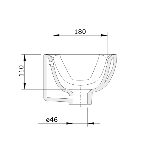 Lavamanos 50 Orif Lat Bc LOOK - UNISAN