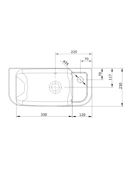 Lavamanos 50 Orif Lat Bc LOOK - UNISAN