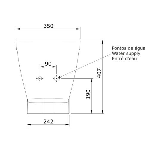 Bide Monoblock C/Fij LOOK - UNISAN