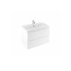 Semi-recessed washbasin width LOOK - UNISAN