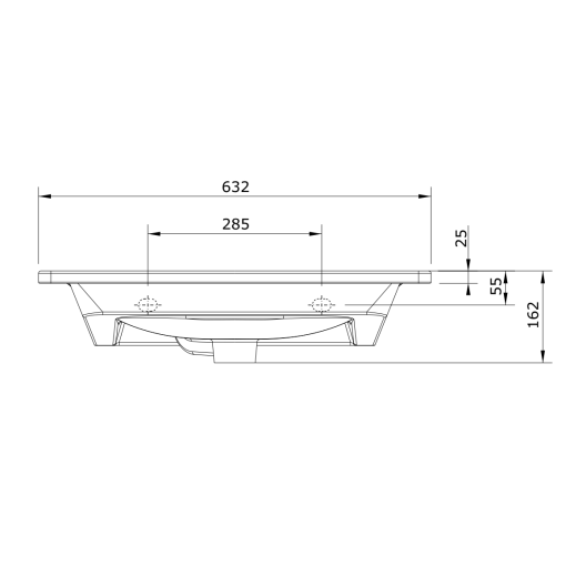 Lavabo Encastre 63 LOOK - UNISAN