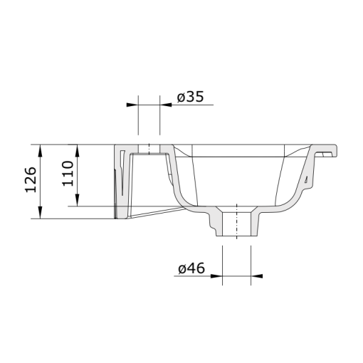 Lavabo Encastre 63 LOOK - UNISAN
