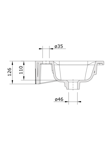 Lavabo Encastre 63 LOOK - UNISAN