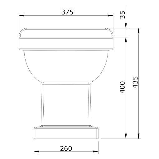 Inodoro Cisterna Alta VINTAGE - UNISAN