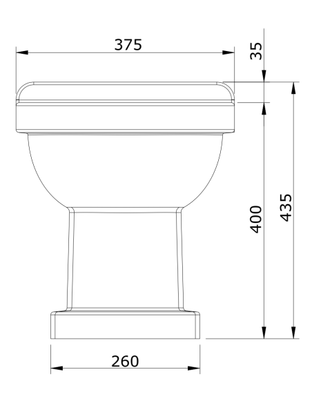 Inodoro Cisterna Alta VINTAGE - UNISAN