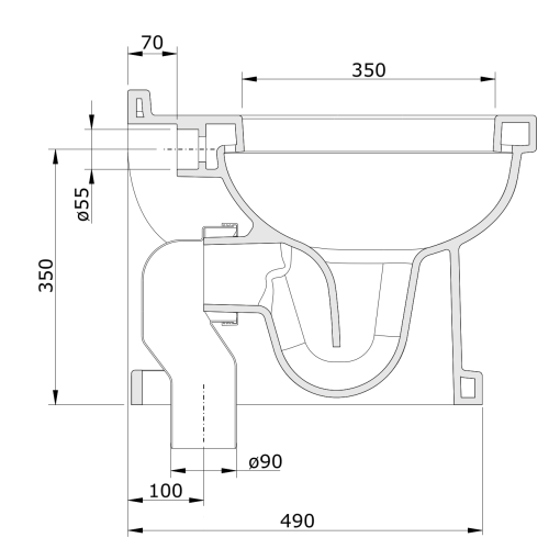 Inodoro C/A Dual Bco VINTAGE - UNISAN