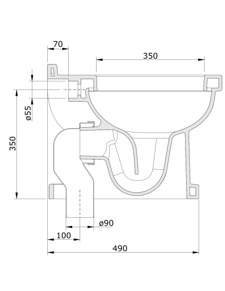 Inodoro C/A Dual Bco VINTAGE - UNISAN