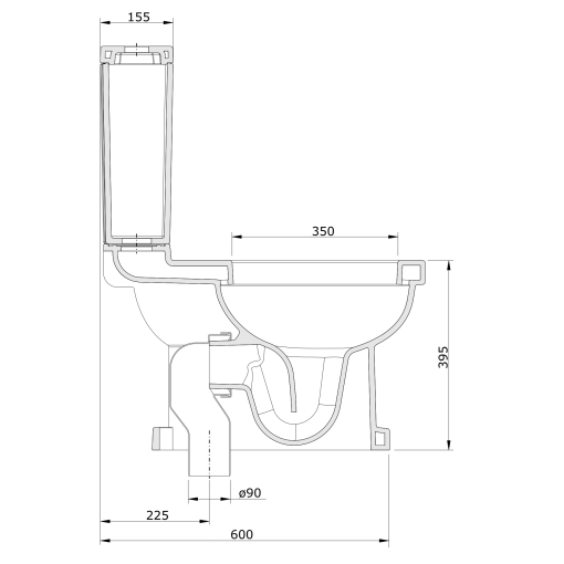 Inodoro Cisterna Baja VINTAGE - UNISAN