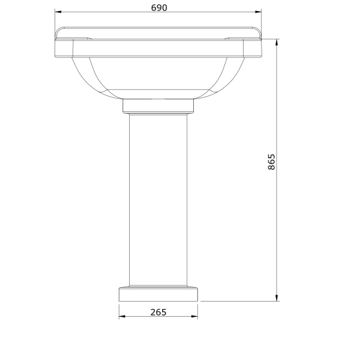 Pedestal Blanco VINTAGE - UNISAN