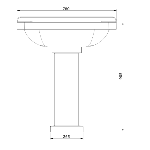 Pedestal Blanco VINTAGE - UNISAN