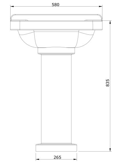 Pedestal Blanco VINTAGE - UNISAN