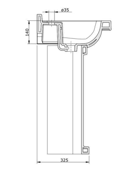 Lavabo 58 Bco 3/O VINTAGE - UNISAN