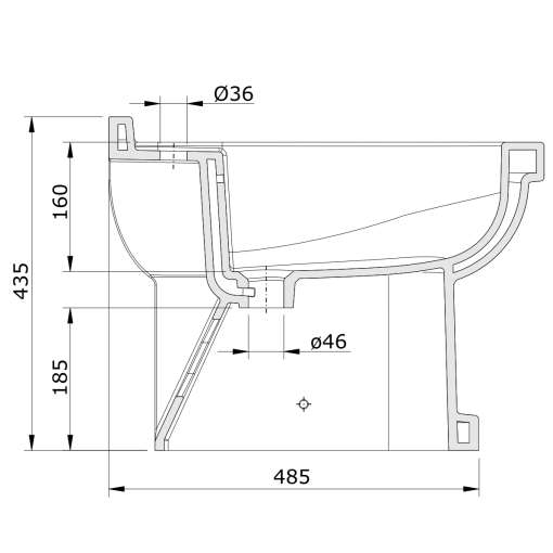 Bide C/Fijacion Bco VINTAGE - UNISAN