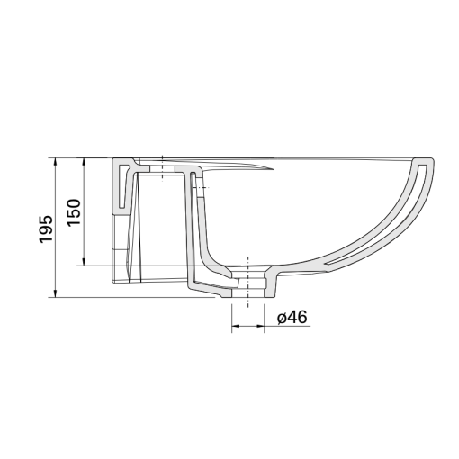 Lavabo CETUS SUSPENDIDO - UNISAN