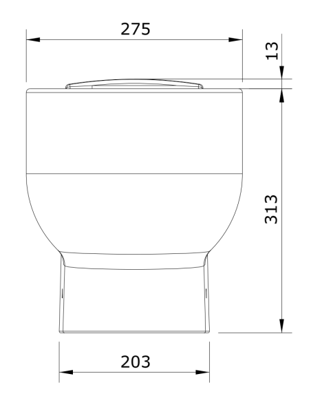 Inodoro Cisterna Alta WCKIDS - UNISAN