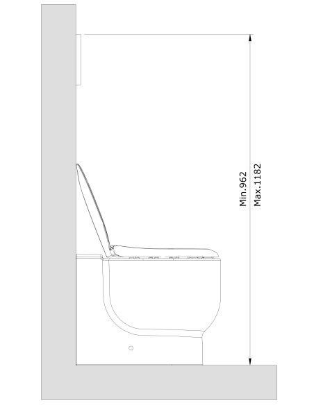 Inodoro Cisterna Alta WCKIDS - UNISAN