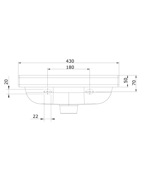 Lavabo De 43 Blanco WCKIDS - UNISAN