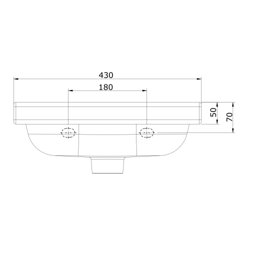 Lavabo Con Orificio Para Accesorios WCKIDS - UNISAN