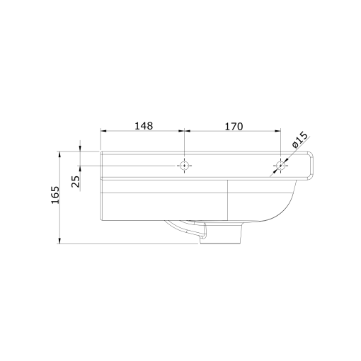 Lavabo Con Orificio Para Accesorios WCKIDS - UNISAN