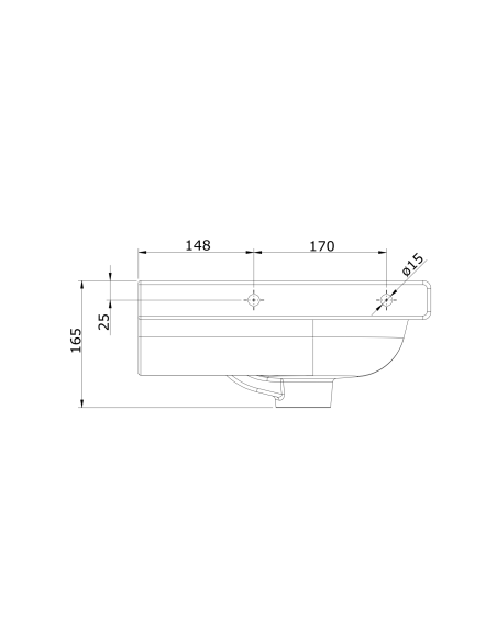 Lavabo Con Orificio Para Accesorios WCKIDS - UNISAN