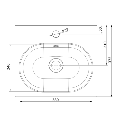 Lavabo Con Orificio Para Accesorios WCKIDS - UNISAN