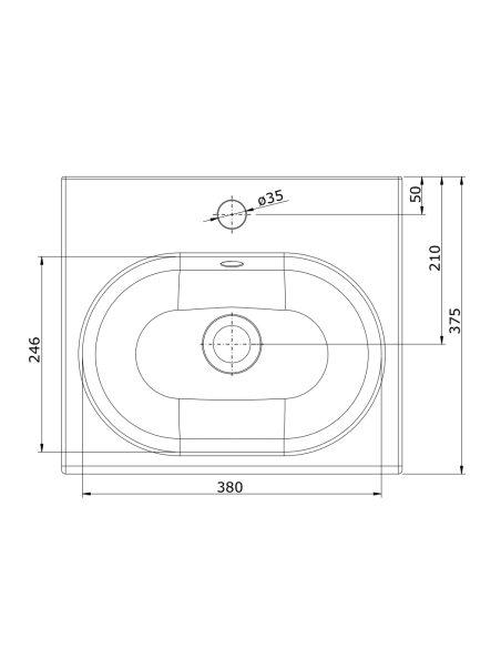 Lavabo Con Orificio Para Accesorios WCKIDS - UNISAN
