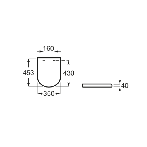 Tapa WC y asiento ORIGINAL para inodoro THE GAP ROUND COMPACT ROCA