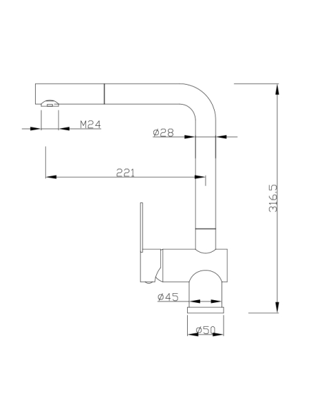 Atlanta Grifo Cocina Acero