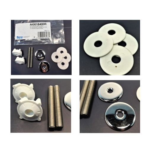 Juego Original De Fijación Para Bisagra De Caída Amortiguada Inodoro VICTORIA Posterior 2018 ROCA