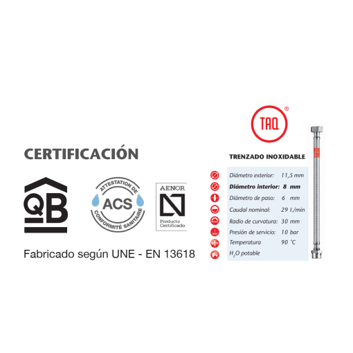Conexión Flexible DN8 TAQ