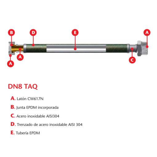 Conexión Flexible DN8 TAQ