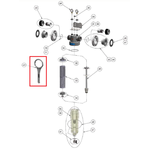 LLAVE FILTRO NW 500/650/800