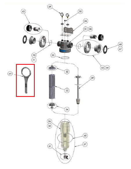 LLAVE FILTRO NW 500/650/800