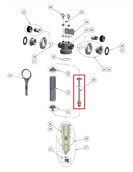 CAÑA DIFUSORA NW 500/650/800