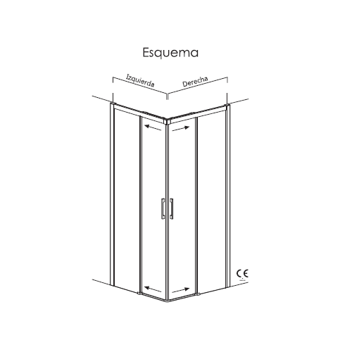 Mampara de ducha IGUAZÚ