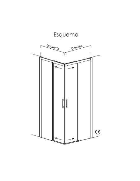 Mampara de ducha IGUAZÚ