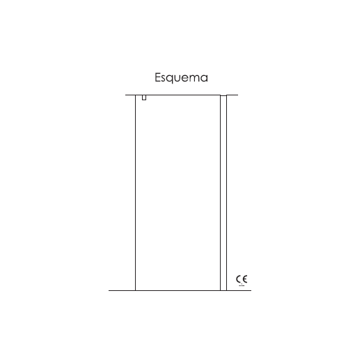 Panel fijo de ducha NILO